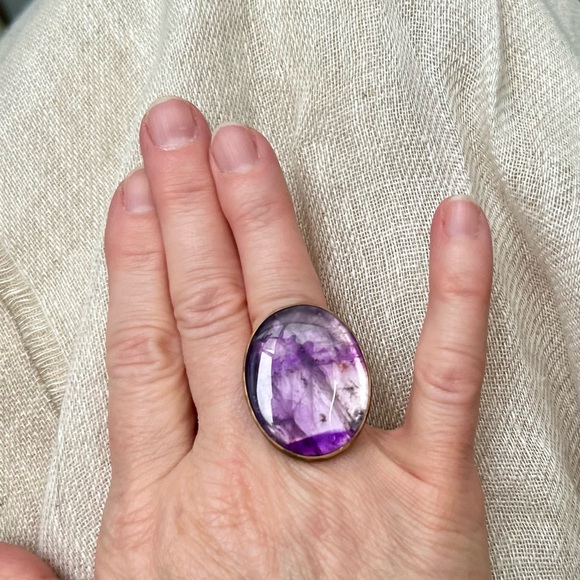 Star Amethyst Ring - Adjustable - Picture 8 of 11